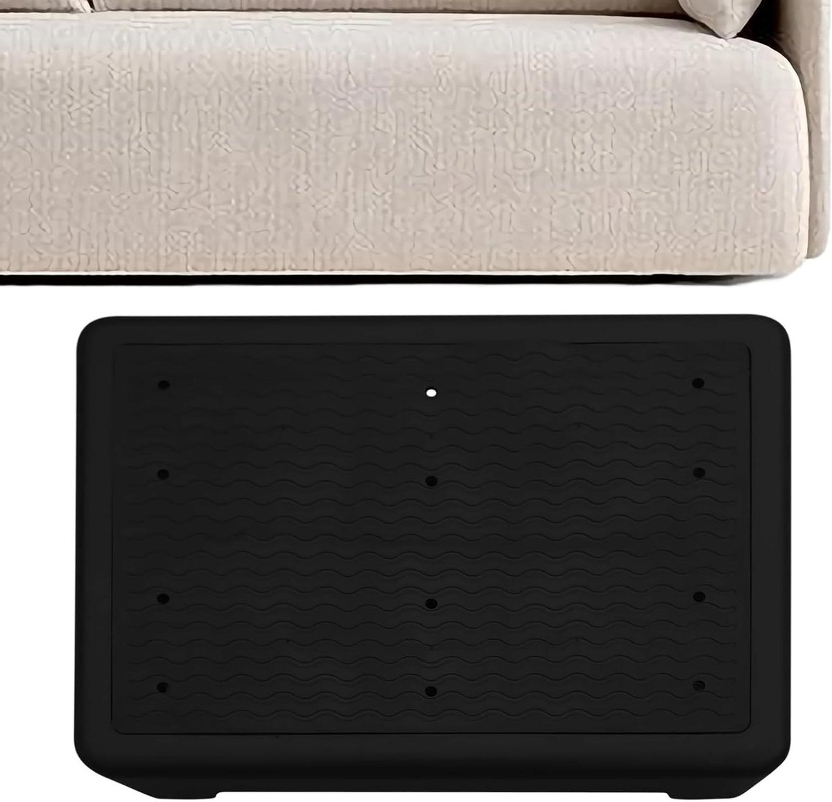 Douchekruk - Opstapkruk - Veiligheid en Mobiliteit - Antislip met Afvoer - 40 x 30 cm - Zwart