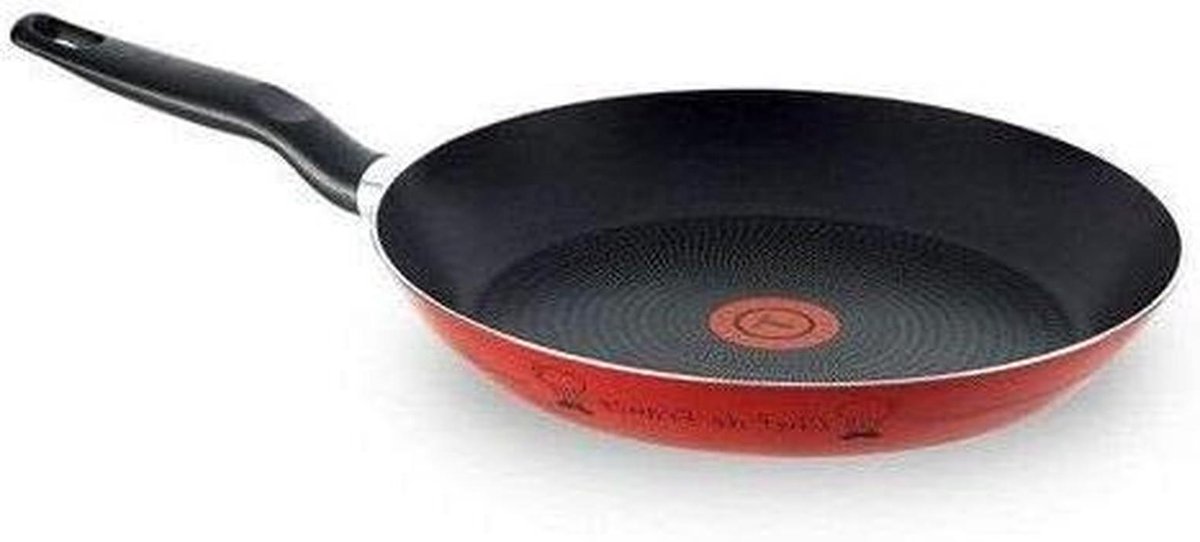 Koekenpan - Koekenpan - Koken - Antiaanbaklaag - 24 cm - Rood
