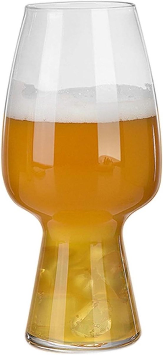 Bierglazen Klassiek - Bierbeker Glas - Bier Proeven - Tulpen Vorm - 550 ml - Transparant