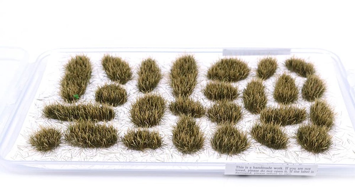 Dailygoody - Statisch Grasveld - Kunstgras Modellering - Realistisch effect - Geelgroen - Zelfklevend Gras - Geschikt voor Wargaming - 32 stuks