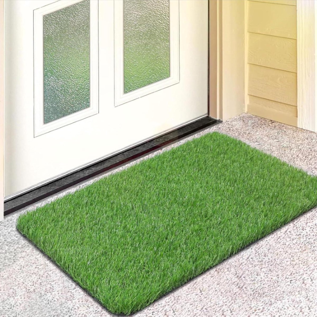 Kunstgras Tapijt - Grasmat Buiten - Terras Balkon - Realistische Poolhoogte - 76 x 46 cm - Groen