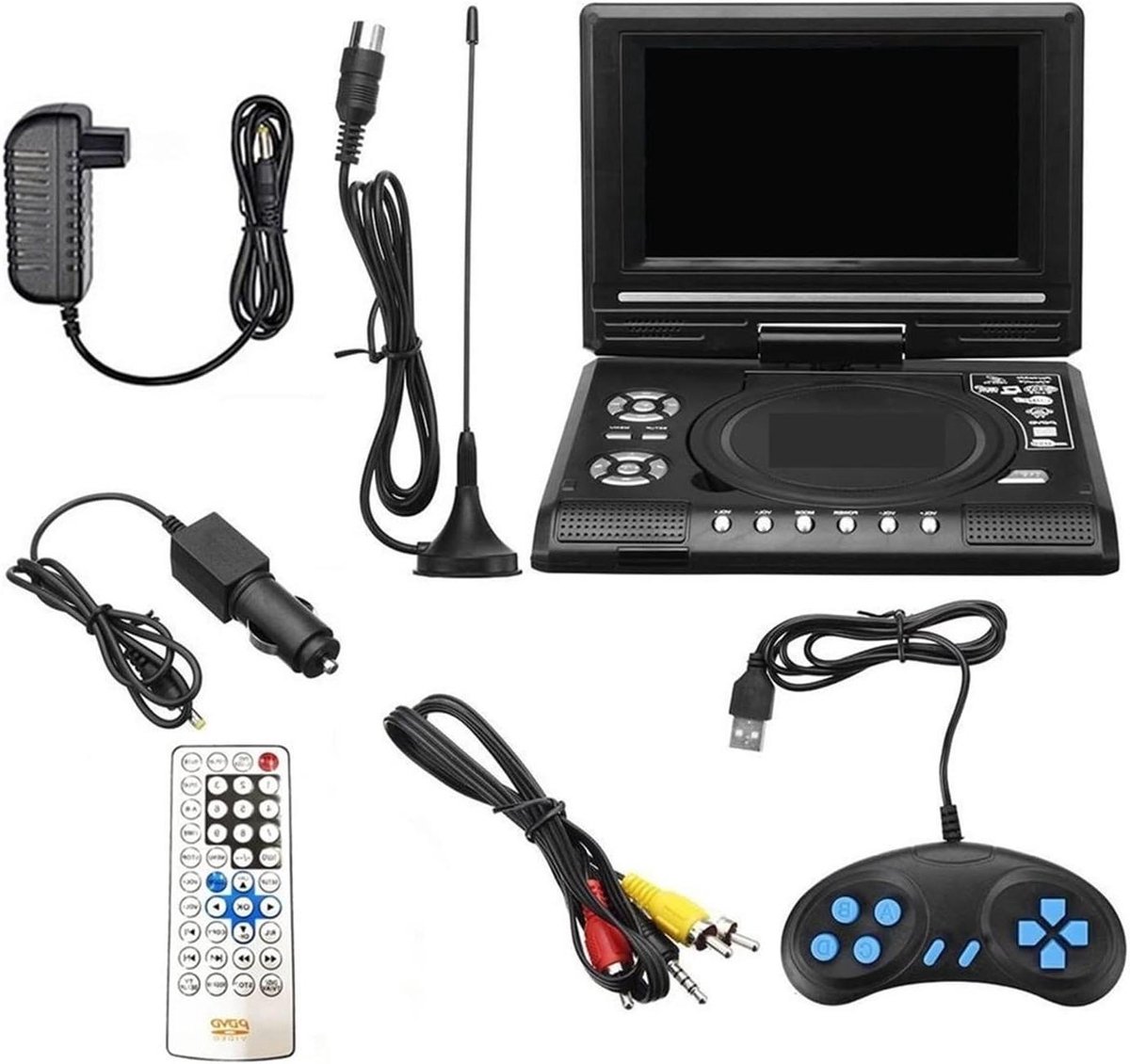 Draagbare DVD-speler - Films kijken - Onderweg entertainment - 7.8 inch scherm - 20.8 cm breed - Zwart