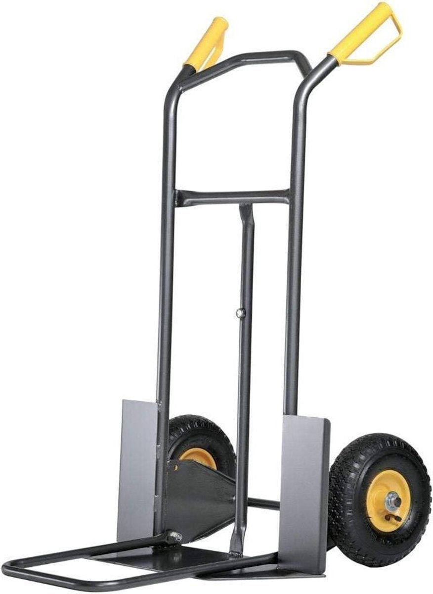 Steekwagen - Transportkar - Materiaal Verplaatsen - Zwenkas Systeem - 200 kg Laadvermogen - Zwart