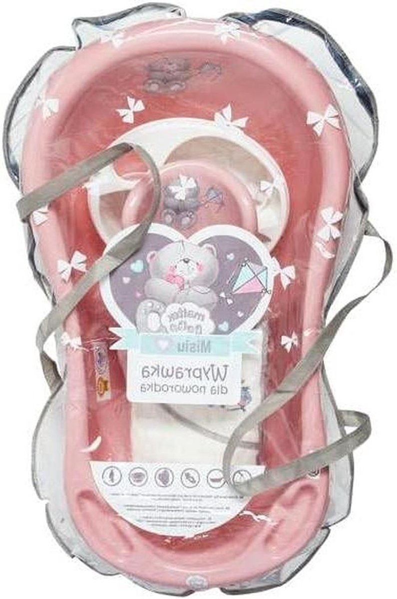 Pasgeboren Giftset - Kraamcadeau Set - Baby Verzorgen - Composiet Materiaal - 84 x 45 x 20 cm - Dusty Roze