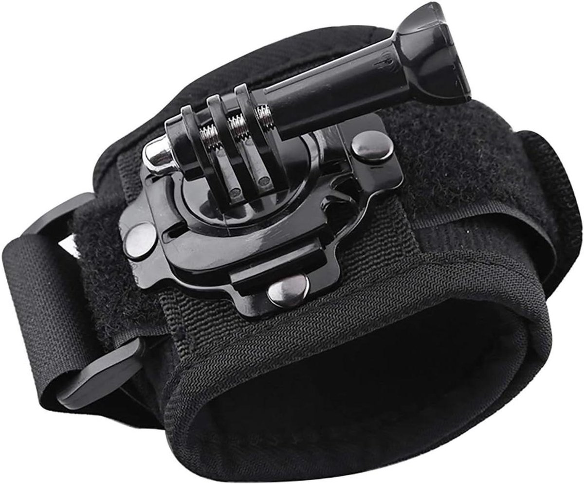 Polsband Houder - Hand Rotatie - Actie Camera - 360 Graden Draaibaar - 29 cm Lengte - Zwart