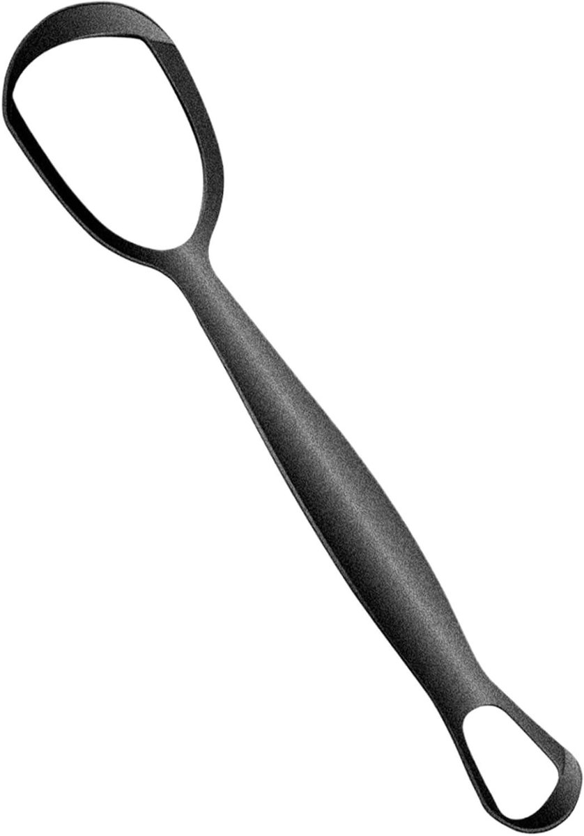 Tongschraper Metaal - Tandenreiniger Mondhygiëne - Frisse Adem - Dubbele Schrapfunctie - 15.5 cm - Zilver