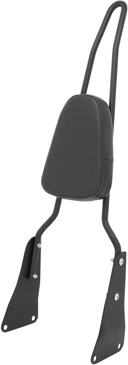 Passagierskussen Motor - Rugsteun Zitje - Comfortabel Reizen - Waterdicht PU Leer - 2.3 kg - Zwart