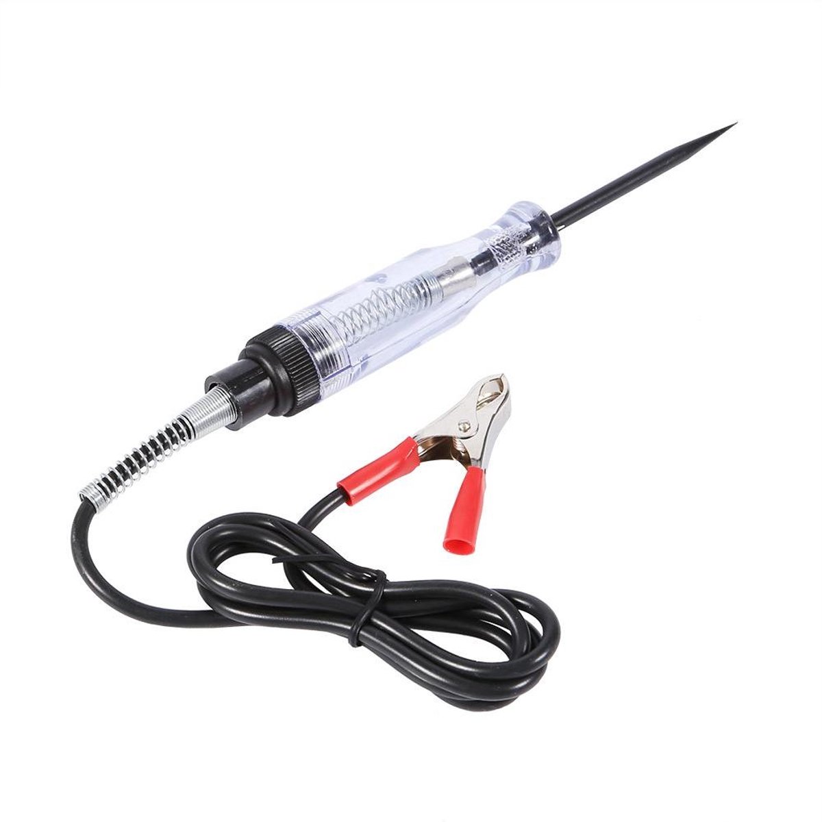 Test Pen - Spanningsmeter Circuit - Elektrische Controle - 6V 12V 24V - Snoer - Zwart