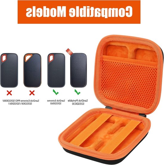 Duurzame Hard Case voor Portable SSD, Bescherming voor Externe Opslag, Schokbestendig en Waterdicht — afbeelding 5