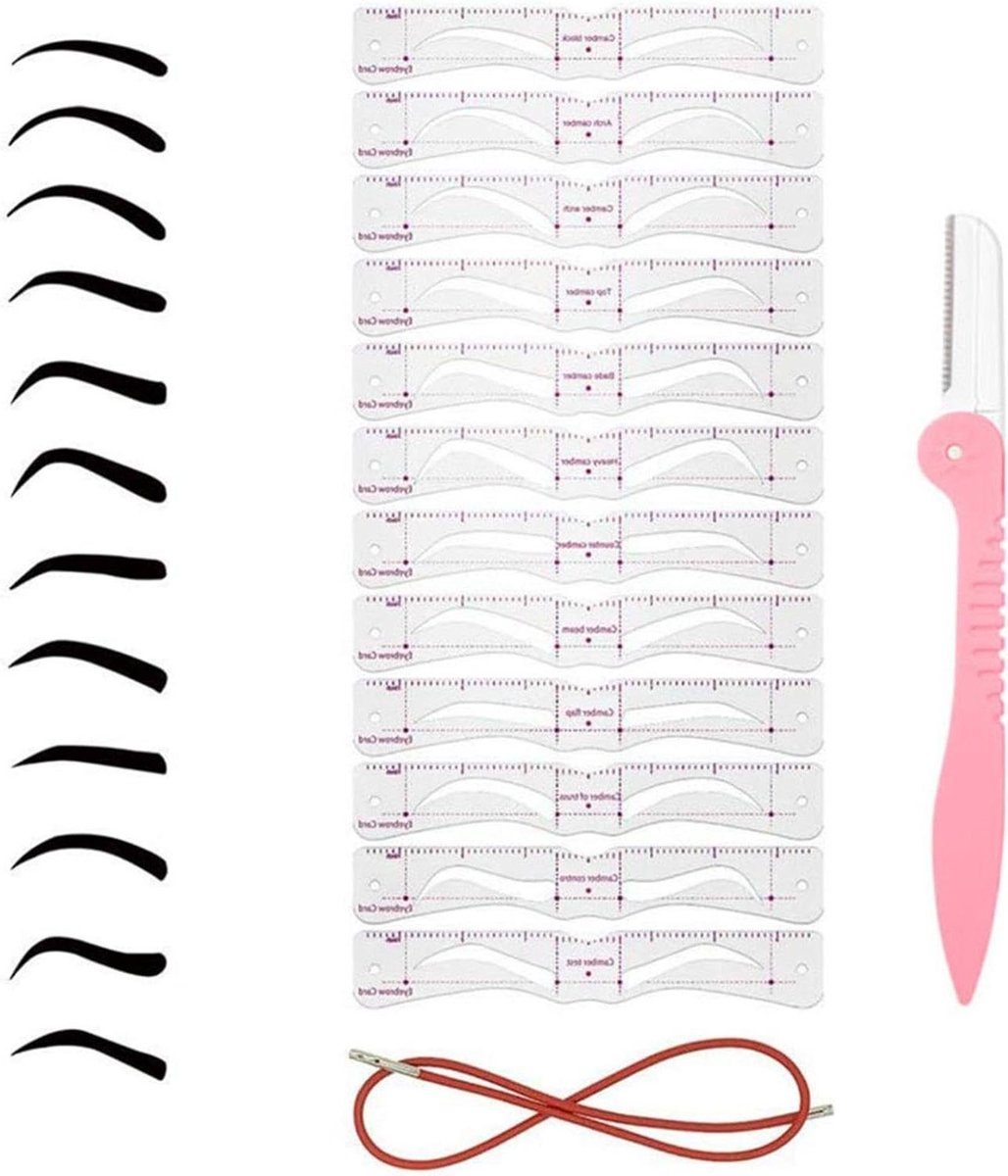 Wenkbrauw Sjabloon - Wenkbrauwmal Stempel - Make-up Aanbrengen - Handsfree Gemak - 12 Stijlen - Niet gespecificeerd