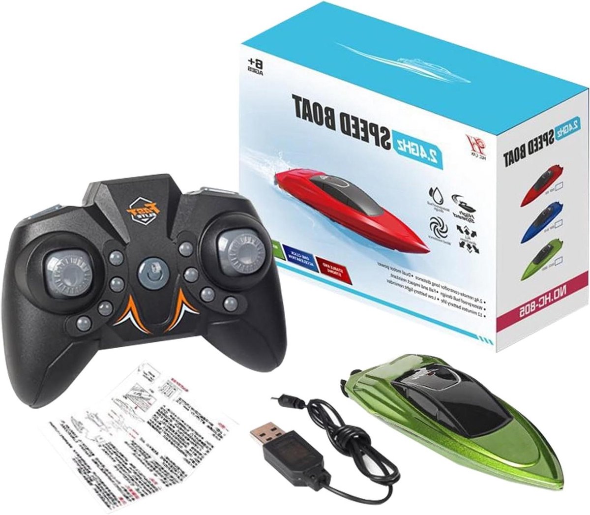 Op afstand bestuurbare boot - RC boot Zwembadspeelgoed - Waterpret - 2.4 GHz Systeem