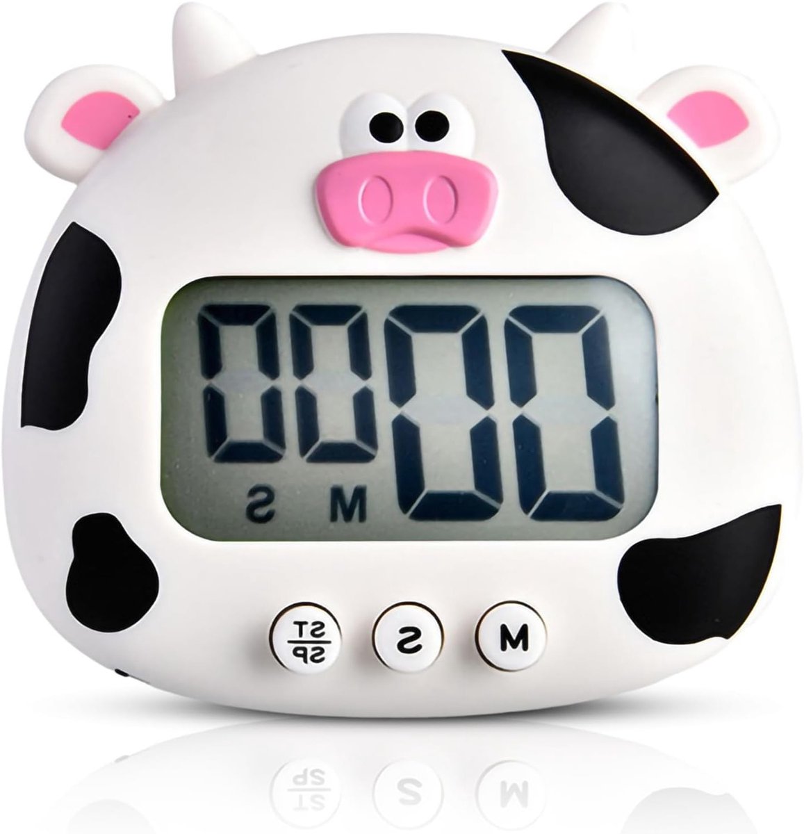 Schattige Cartoon Dieren Digitale Timer, Countdown Timer voor Kinderen met LCD Scherm en Magnetische Keuken Timer voor Koken en Bakken Accessoires