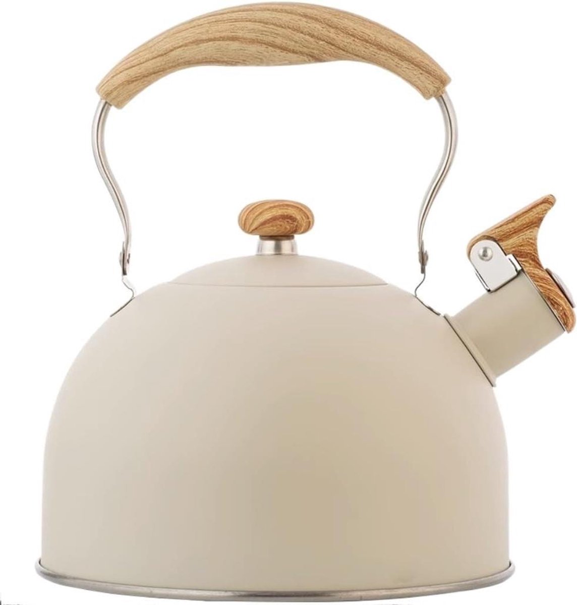 Waterketel Fluitketel - Theepot Kookketel - Water Koken - Luid Fluitend Geluid - 2.5L - Zilver