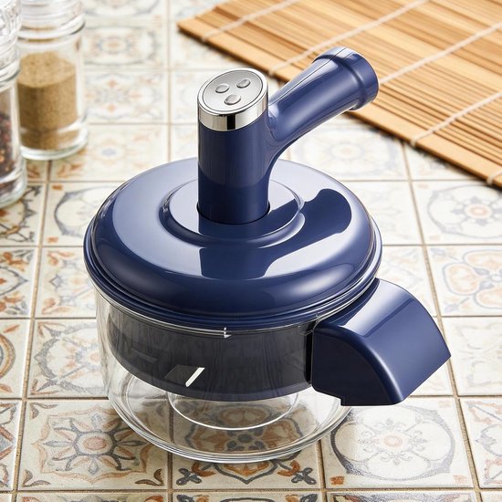 Druiven Schilmachine - Fruit Peller - Snel Vruchten Voorbereiden - Automatische Stille Functie - 20.8 x 25 cm - Blauw — afbeelding 2