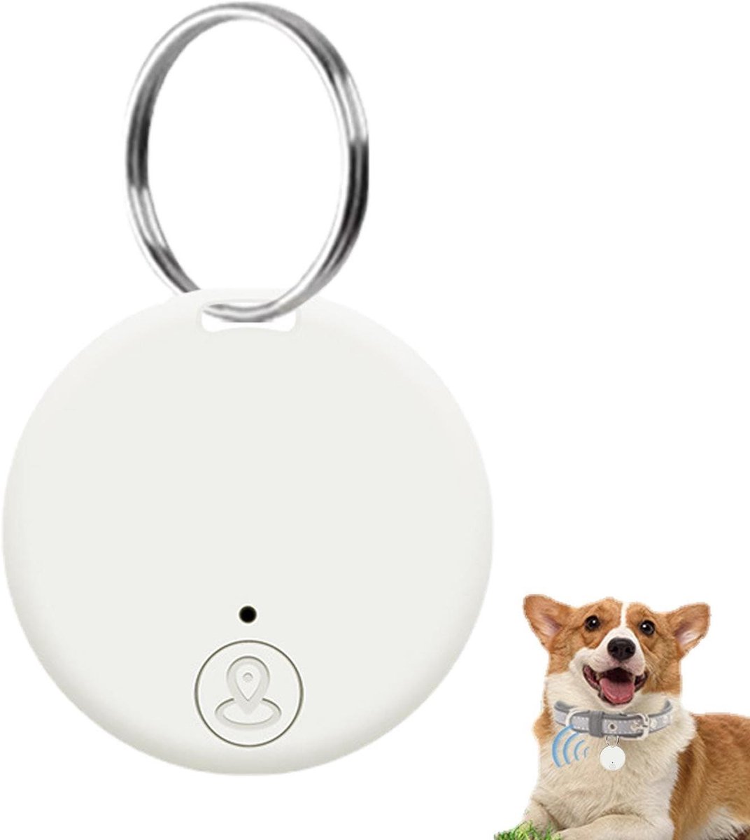 Slimme Tracker - Anti-verlies Tag - Voorwerpen Lokaliseren - Twee-weg Alarm - 1.5 Inch Diameter - Zwart