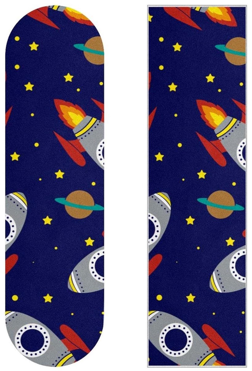 Skateboard Griptape Longboard Sticker Skaten Verbeteren Waterdicht en Slijtvast 2 stuks 22.4×83 cm