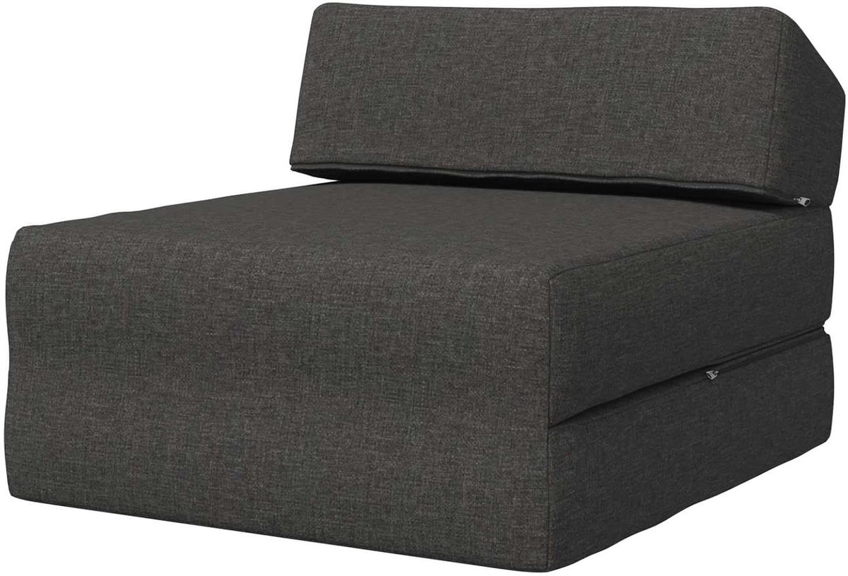 Vouwbare Slaapbank - Opklapbaar Bed - Ruimte Besparen - Dubbele Functie - 60 x 70 x 41 cm - Donkergrijs