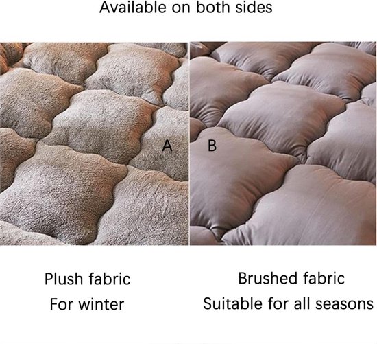 Japanse Tatami Matras - Vouwbare Vloermat - Comfortabel Slapen - Huidvriendelijk Gebreid Katoen - 90x190 cm - Grijs — afbeelding 5