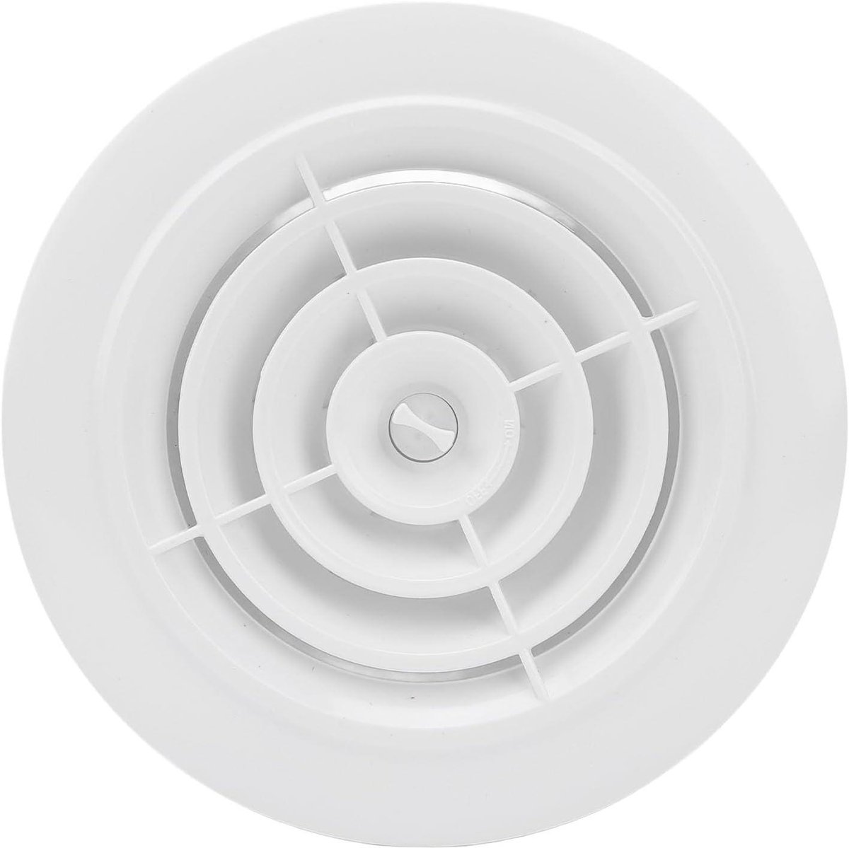 Ventilatierooster Rond - Afzuigkap Ventiel - Luchtcirculatie Verbeteren - Verwijderbaar Paneel - 100 mm - Wit