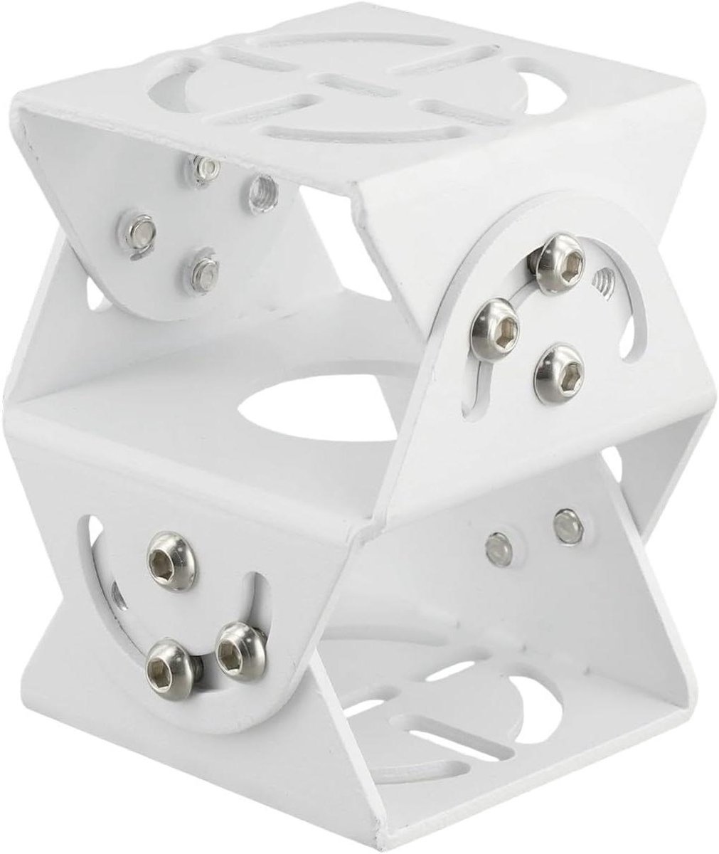 Camera Montagebeugel - Bevestigingsstaaf Beveiliging - Bewaking Optimaliseren - Aluminium Legering Constructie - 105 x 100 x 100 mm - Zilverkleurig