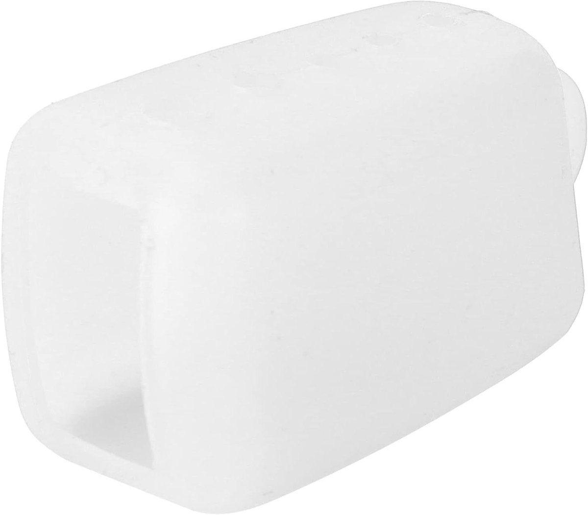 Tandenborstelkop Beschermhoes - Opzetborstel Houder - Hygiënisch Reizen - Universele Pasvorm - 40x25x15mm - Doorschijnend Wit