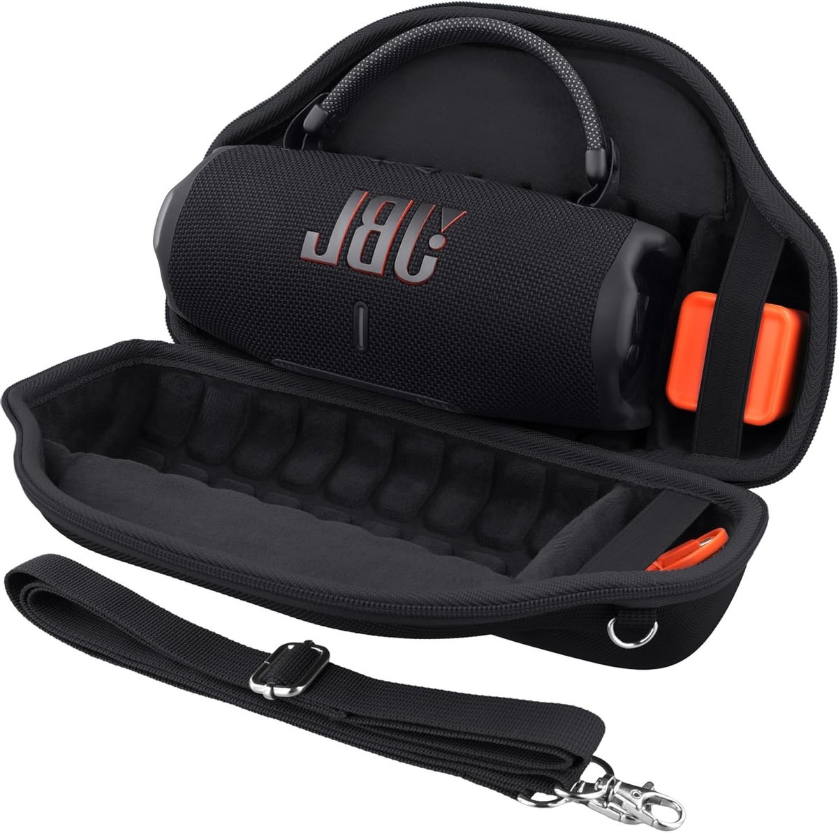Draagbare Hard Case voor JBL Charge 6 Bluetooth Speaker met Afneembare Schouderriem en Beschermhoes