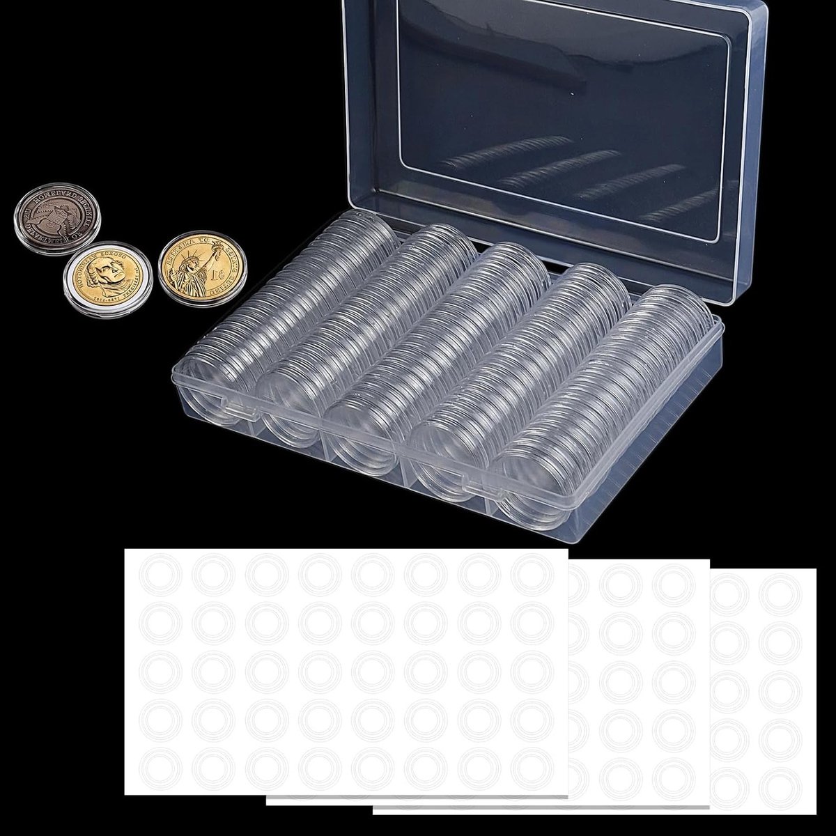 Coin Capsules voor Muntenopslag - 120 Stuks, 33 mm, Bescherming, Organisatie en Collectie