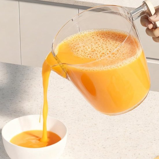 Handmatige Eierklopper - Keukenmixer - Snel Mengen - Geïntegreerd Gaasfilter - 15 x 19 cm - Wit — afbeelding 3