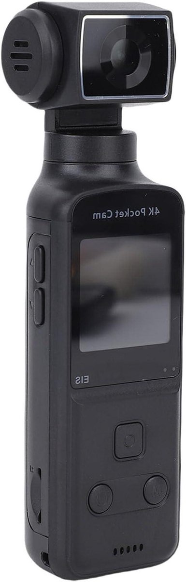 Actiecamera - POV Camera - Vloggen en Sport - 3-assige Stabilisatie - 4K 60fps - Zwart