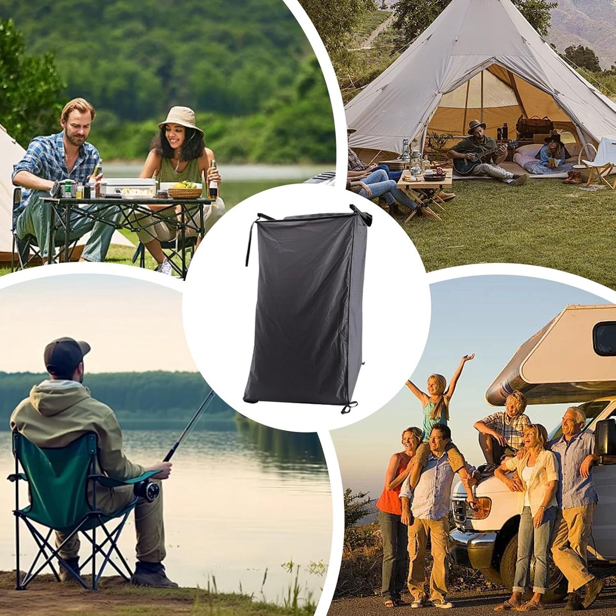 Douchetent Outdoor - Privacy Tent - Kamperen en Reizen - Waterdicht Oxford Materiaal - 180x100x100 cm - Groen