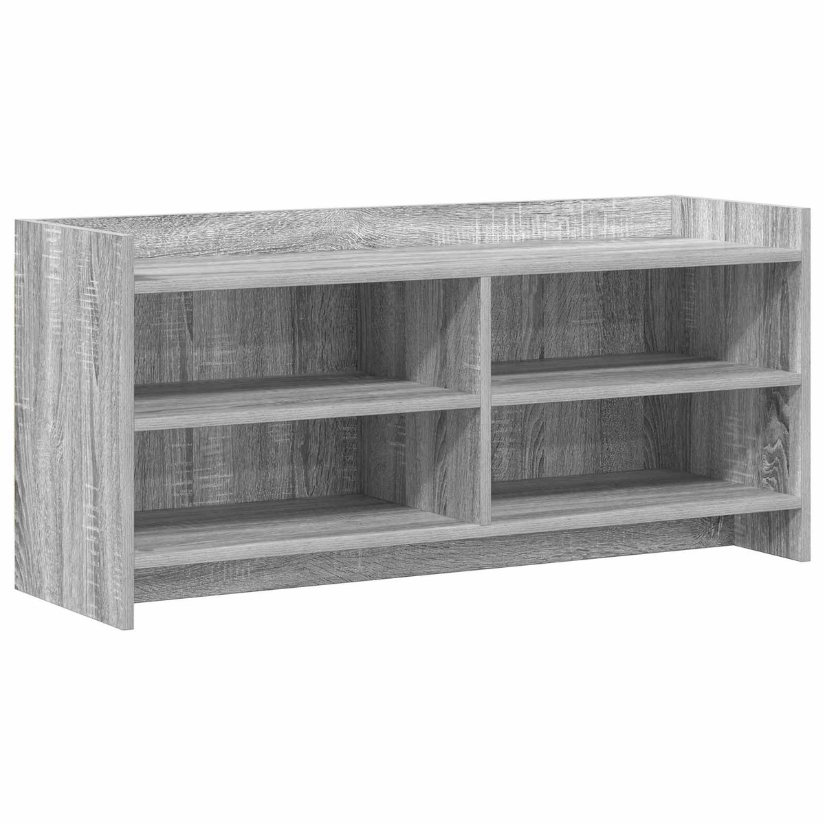 vidaXL - TV - Kast - 100 - x - 33 - x - 47 - cm - Grijs - Sonoma - Bewerkt - hout