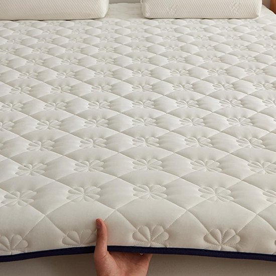 Japanse Slaapmat - Futon Matras Vloermat - Comfortabel Slapen - Huidvriendelijk Pluche - 150 x 200 cm - Grijs — afbeelding 2