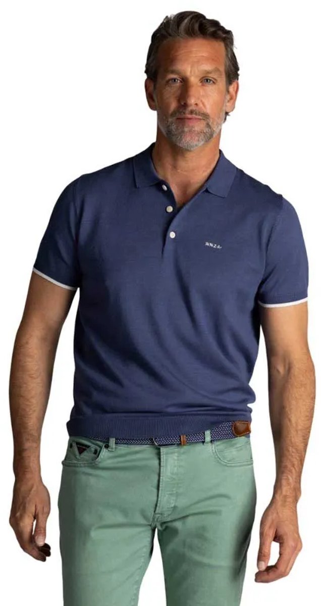 NZA - Donkerblauw gebreide polo