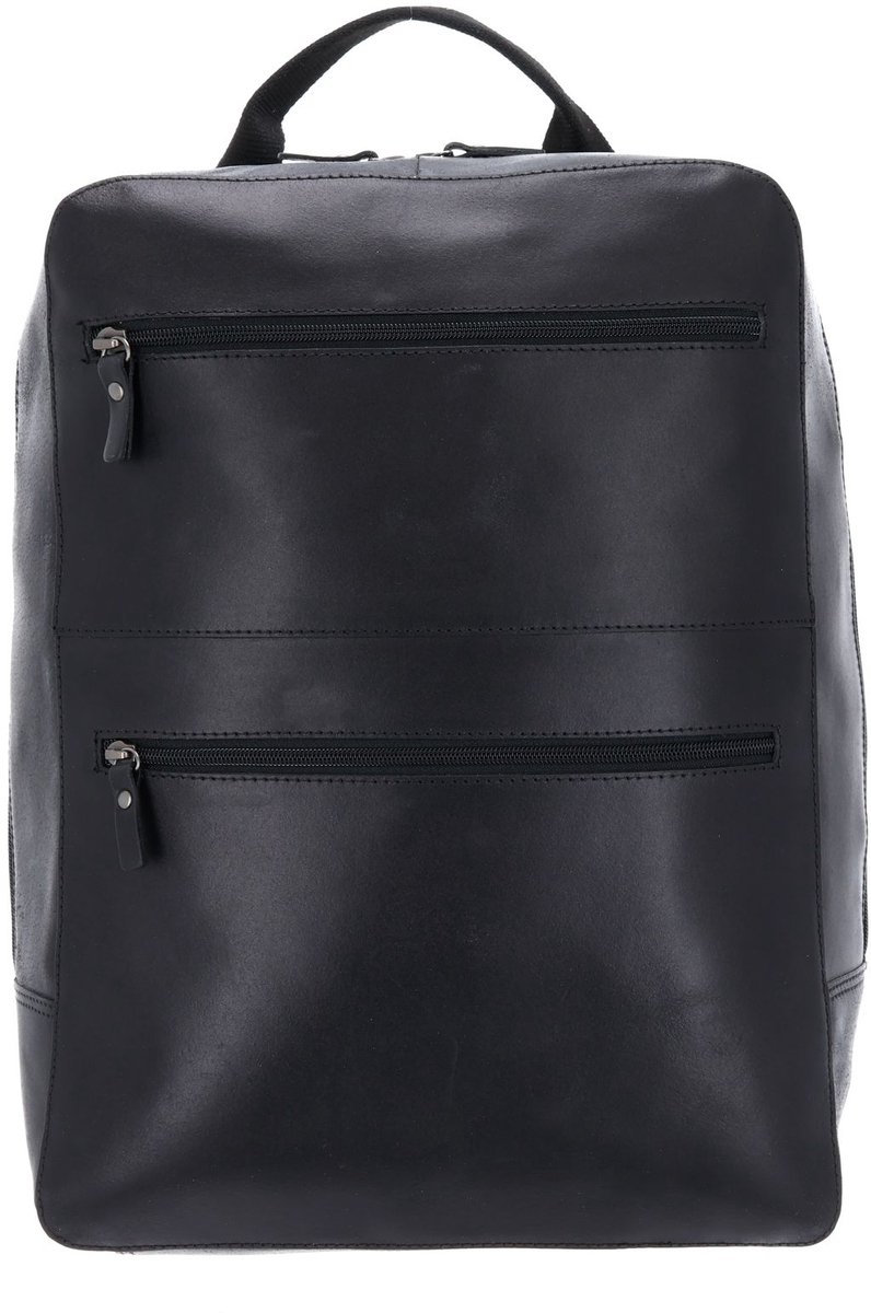 LEONHARD HEYDEN Leren laptop rugzak rugzak met laptopvak Dakota Business Rucksack 7551 Schwarz zwart