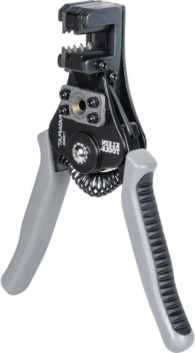 Automatische Draadstripper - Zonne-energie Stripper - PV-draad Strippen - Precisie Stripgaten - 6-14 AWG - Grijs en Zwart