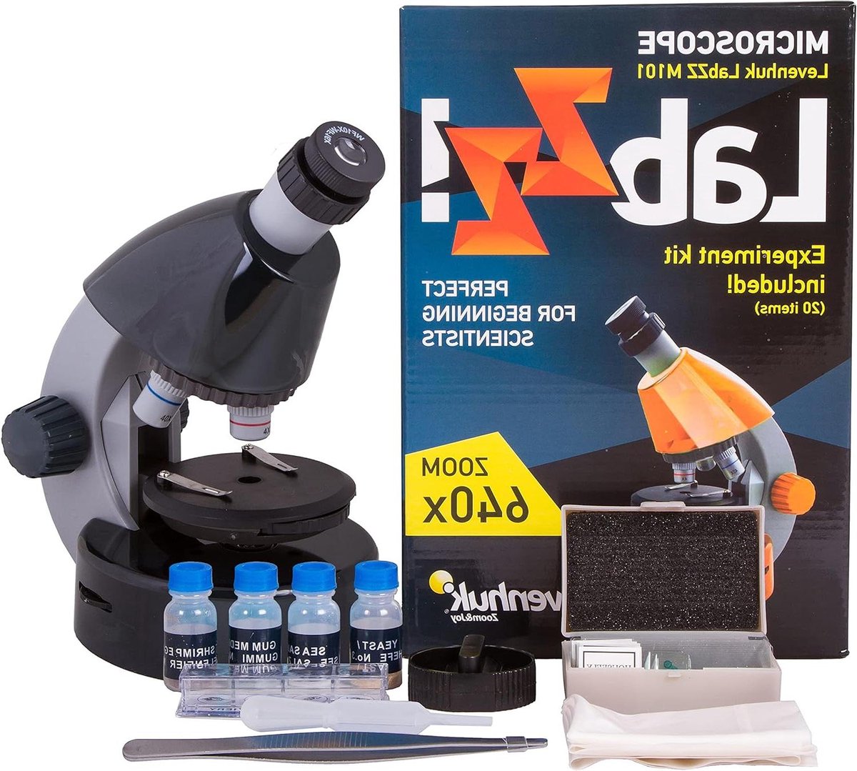 Kinderen Microscoop - Educatieve Set - Wetenschappelijk Ontdekken - Inclusief Experimentenkit - 13 x 185 x 27 cm - Moonstone