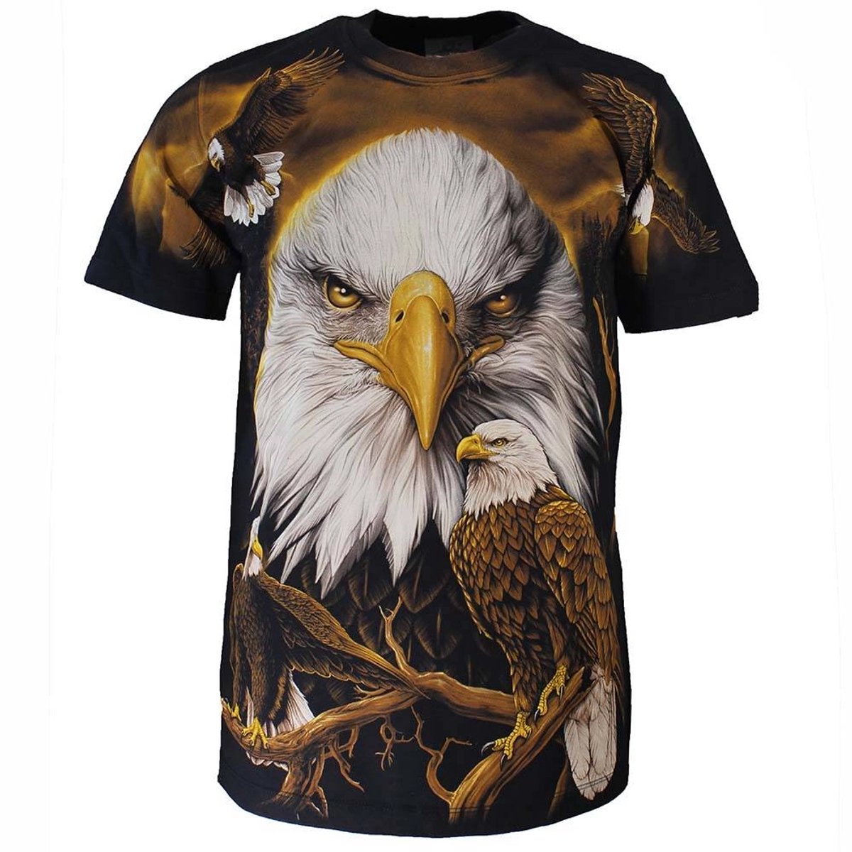 Rock Eagle All over Print Eagle T-shirt - Origineel Design - M