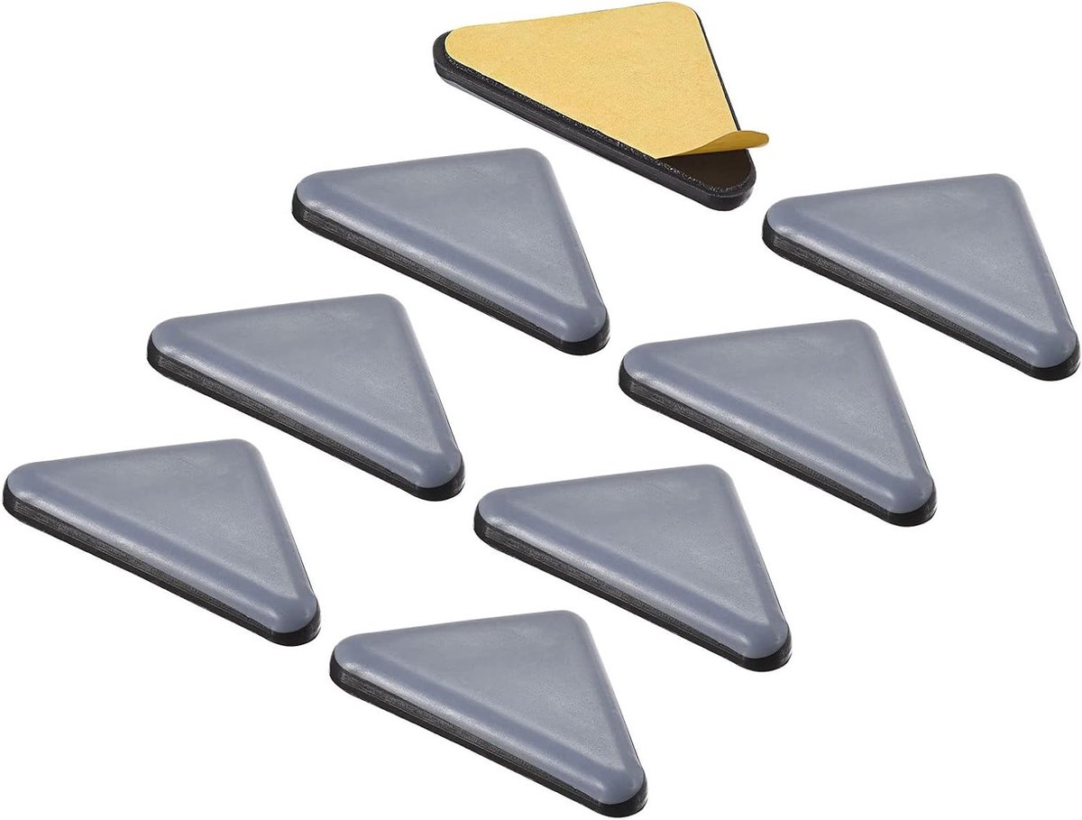 Zelfklevende Vloerbeschermers - 8 Stuks PTFE Meubelglijders voor Vloeren en Tapijten (45 x 35 x 35 mm)