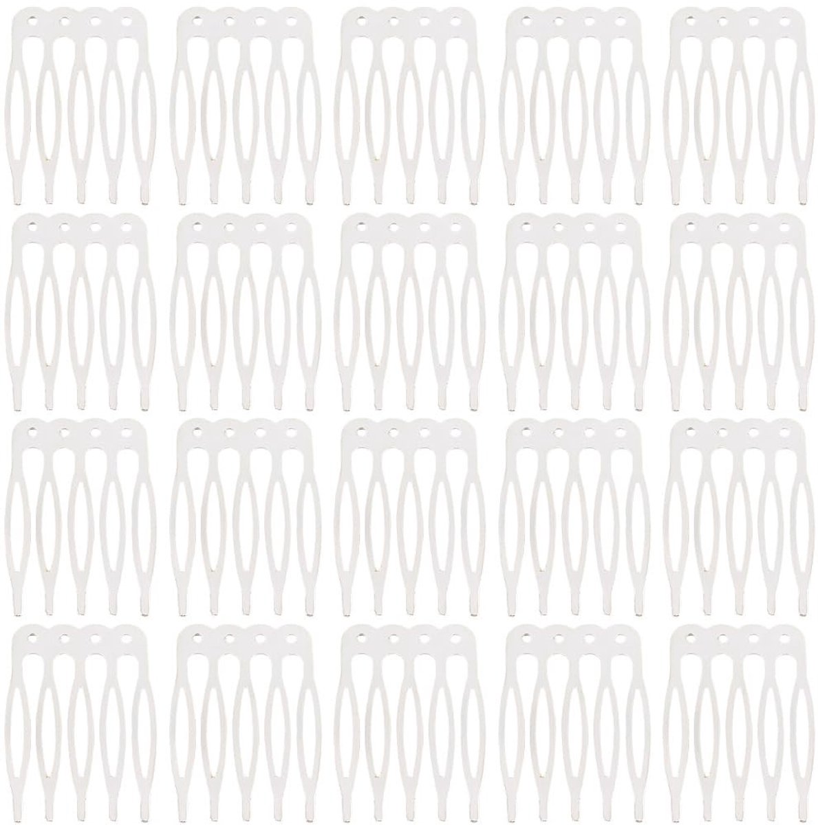 Allecto - Haar Zijkammen - Bruidsaccessoires - Kleine Zilveren Kam - DIY Knutselen - Bruiloft Decoratie - Geschikt voor Vrouwen