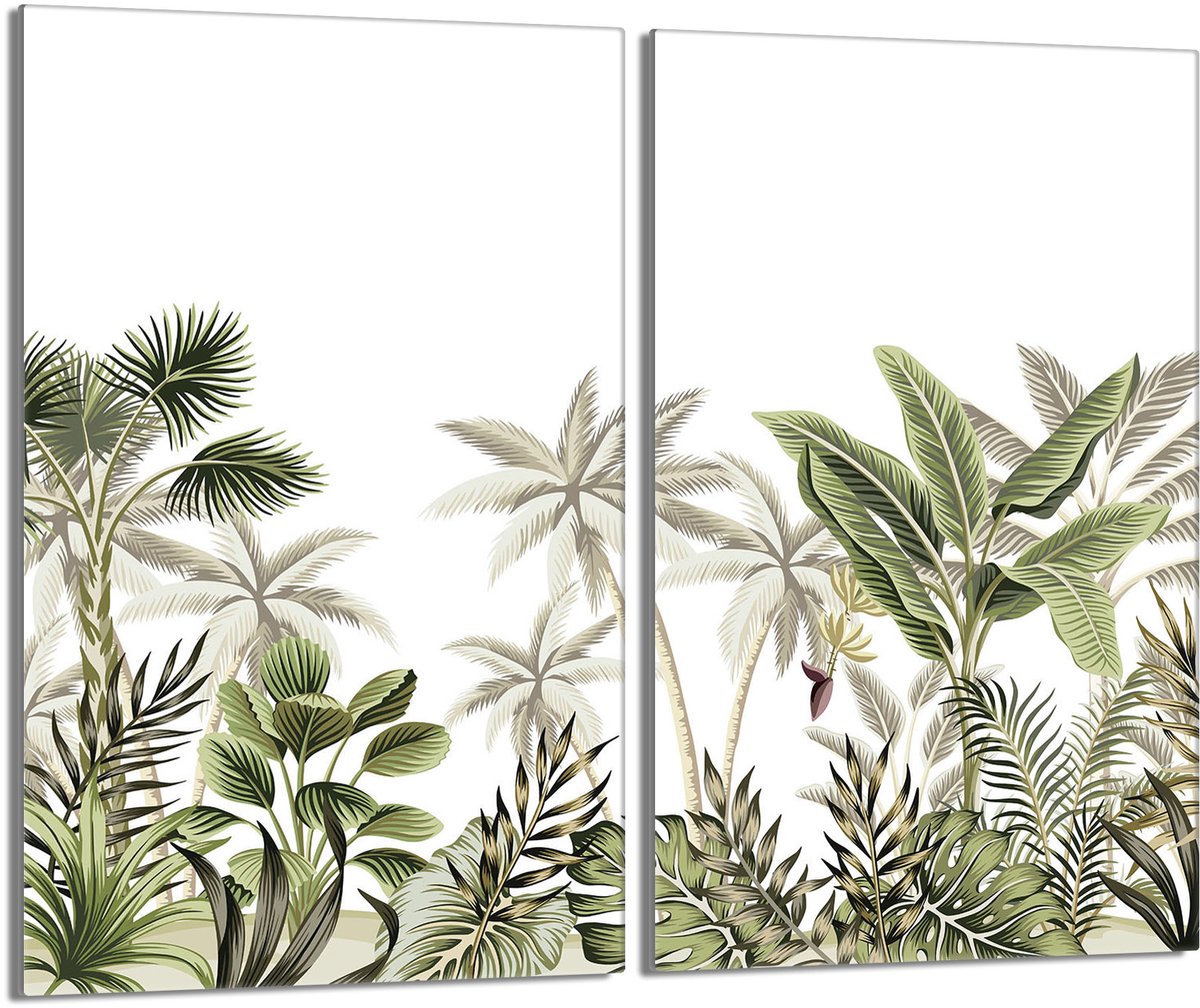 TMK ArtDeko - Snijplank Glas - 30x52cm - Liść Motief - Multifunctioneel
