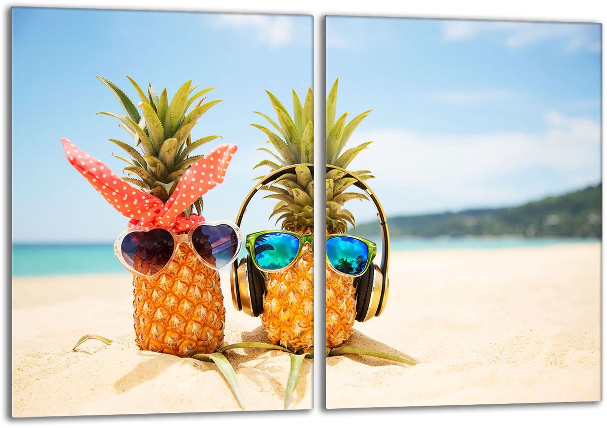 TMK ArtDeko - Snijplank - Glas - Beschermplaat - Ananas