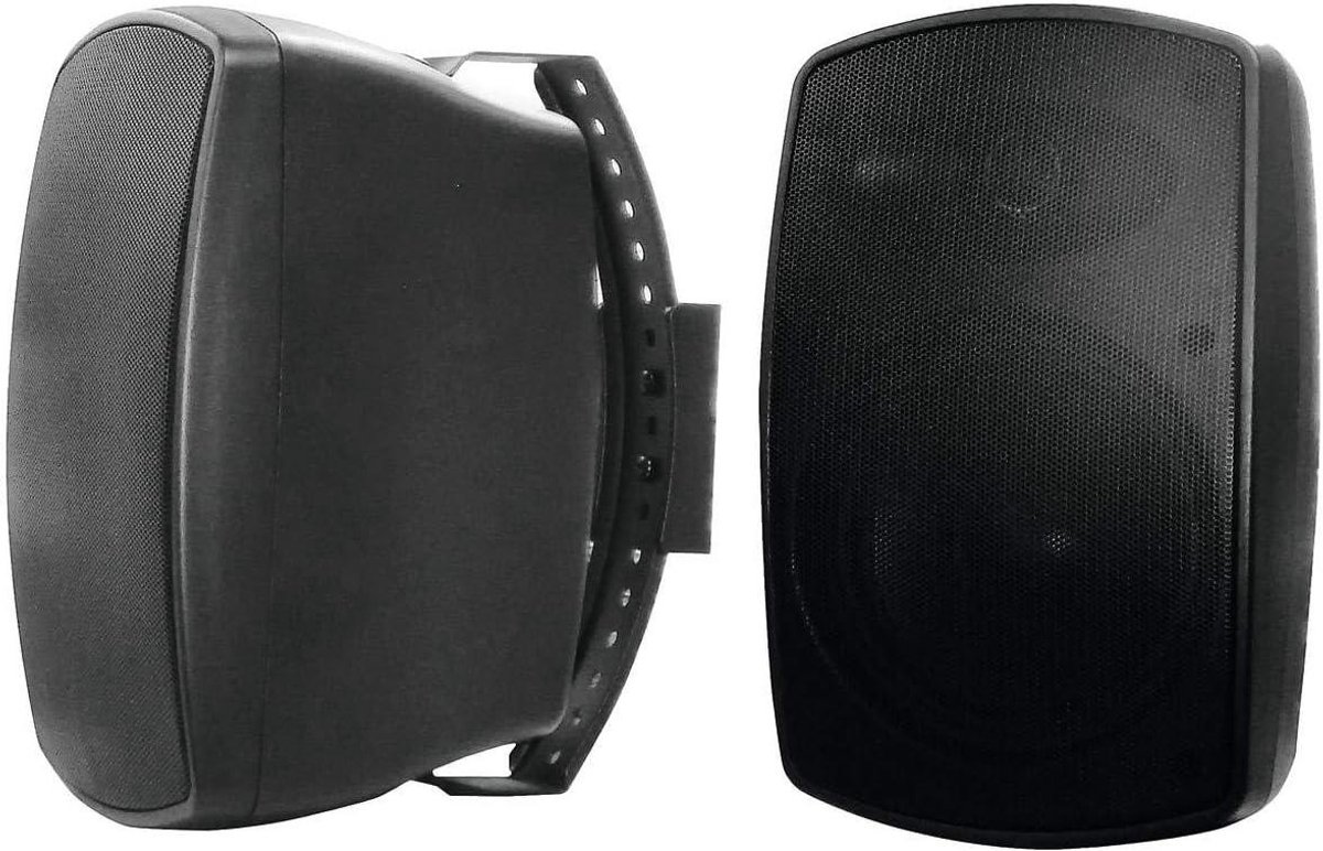Wandluidsprekers - Geluid Boxen - Buiten Geluid - Weerbestendig IP65 - 6.5 Inch Woofer - Zwart