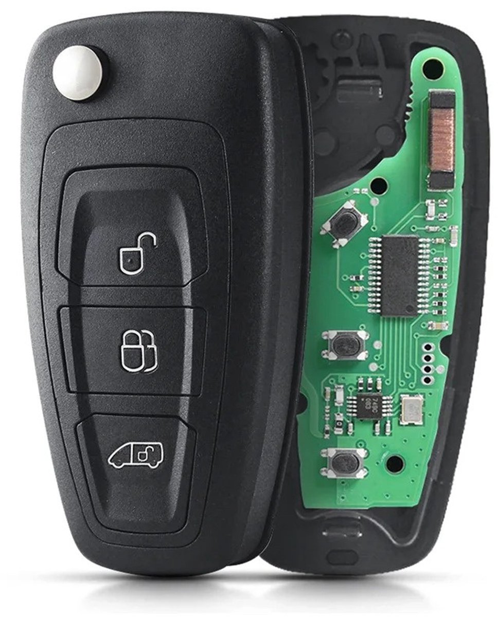 XEOD 3 knops klapsleutel - Complete sleutel - Met electronica - Geschikt voor Ford Transit 2016+ GK2T-15K601-AA - 2149959 - 2013328 - ID49 - 1 stuks