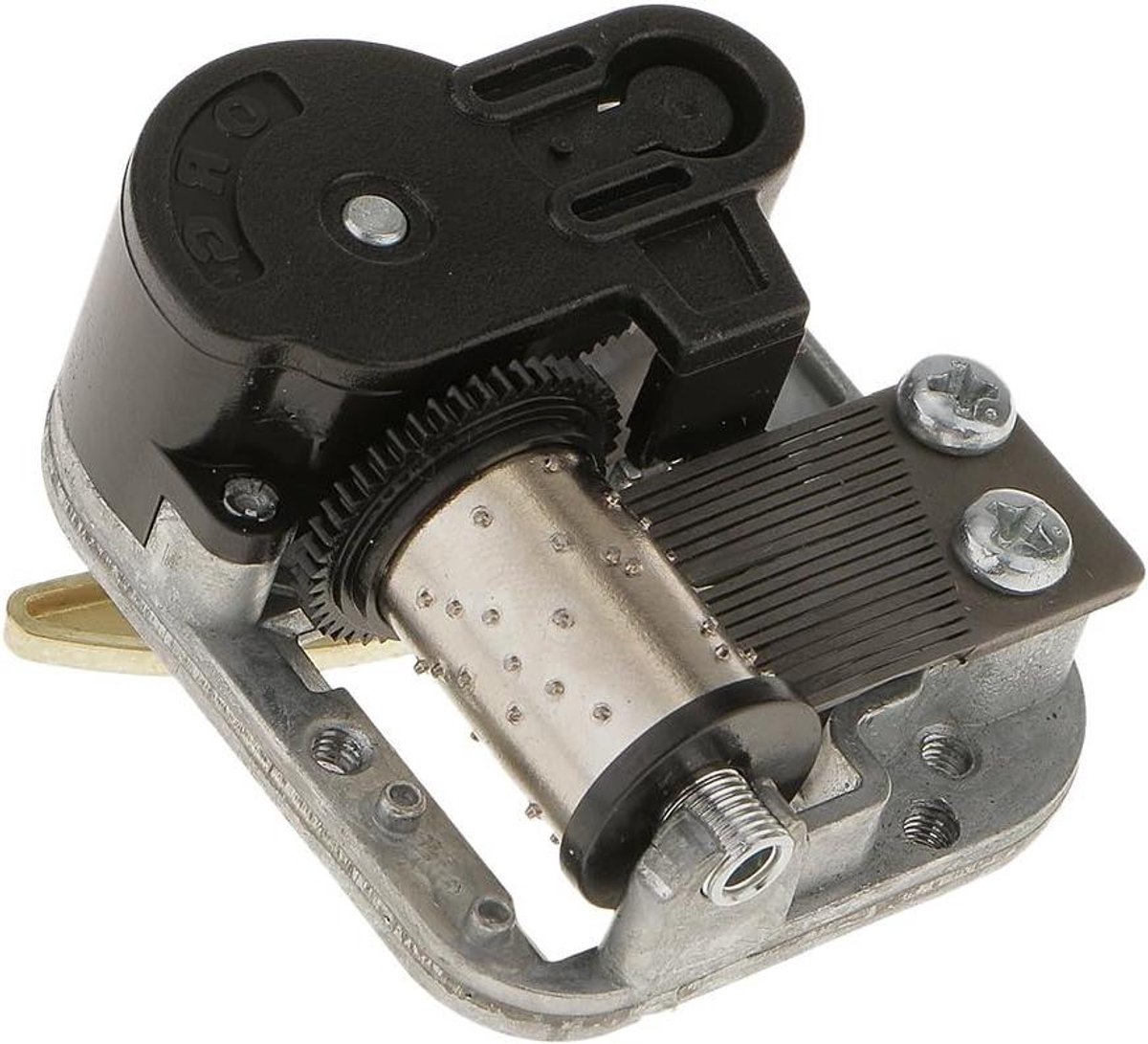 Muziekdoos Onderdelen - Muziekdoos Mechanisme - Muziek Creëren - Opwindbaar Mechanisme - 9 x 6 x 3 cm - Zilver