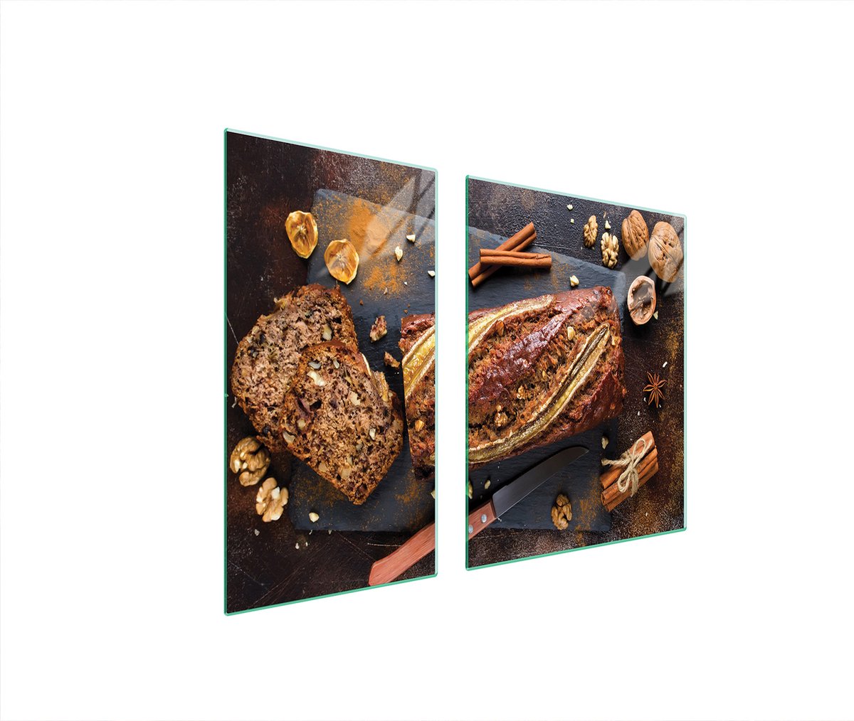 TMK ArtDeko Serie - Glazen Beschermplaat voor Kookplaat - 90x52cm - Chleb - Veiligheid