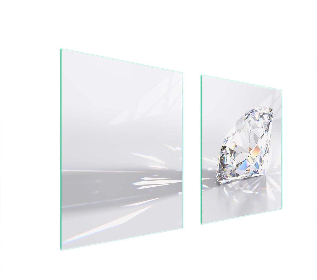 TMK ArtDeko - Snijplank - Glas - Diament Wzor - 85x52 cm