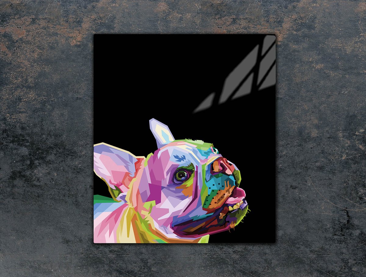 TMK ArtDeko - Snijplank - Glas - 45x52 cm - Hond Motief