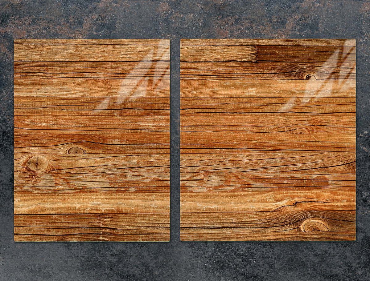 TMK ArtDeko - Serie - Snijplank - 85x52 cm - Beschermplaat - Houtdesign