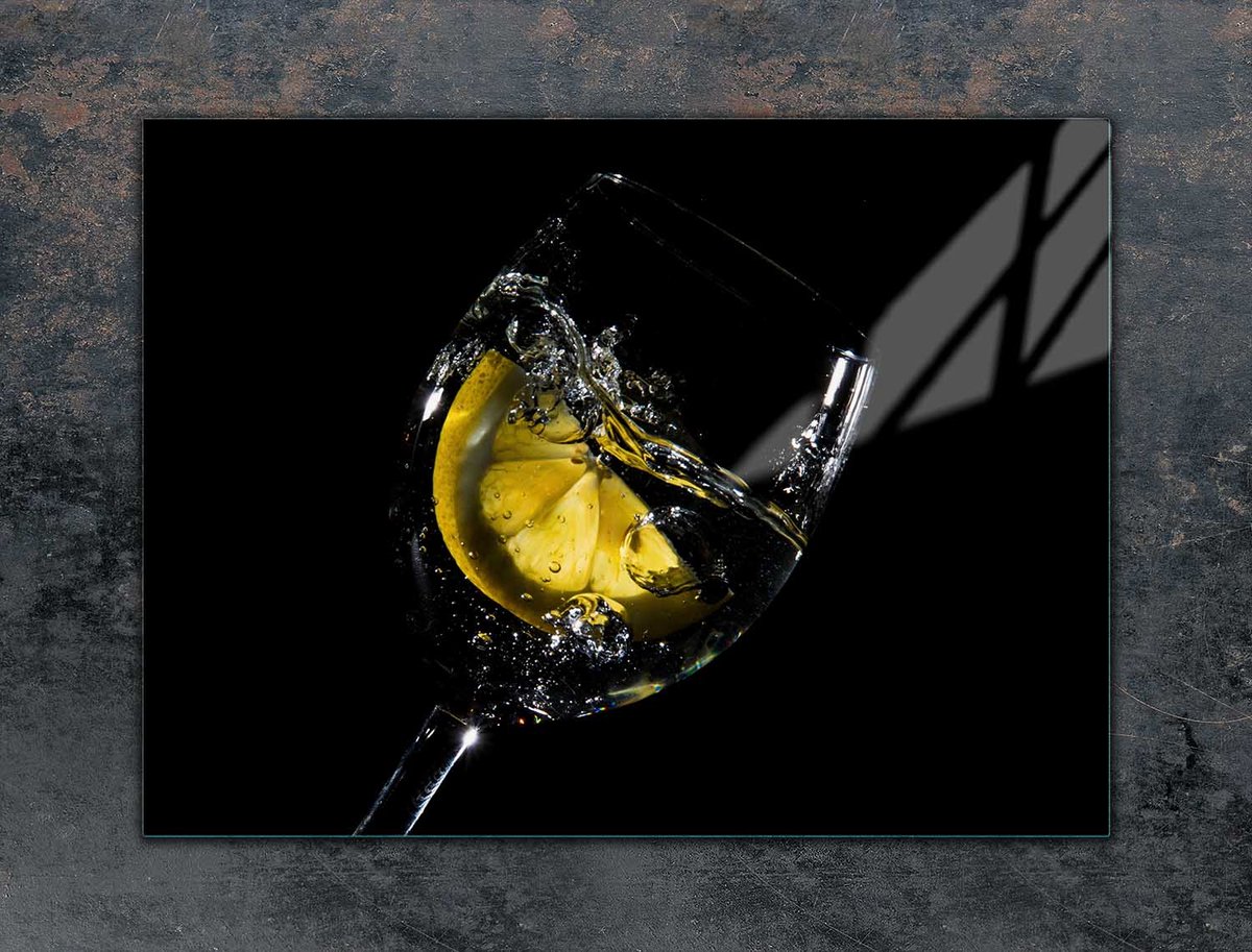 TMK ArtDeko - Snijplank - Glas - 70x52 cm - Wijnmotief