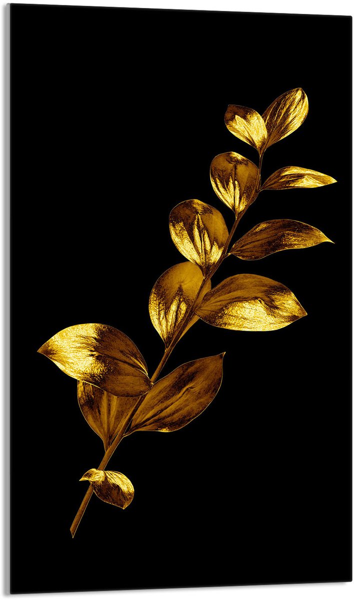 TMK ArtDeko - Snijplank - 30x52 cm - Gouden Motief - Gehard Glas